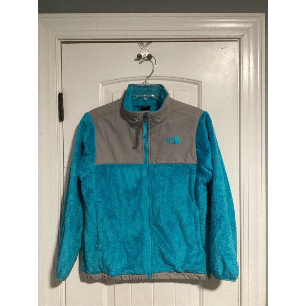 The North Face Denali Fleece Girl Sz.L (14/16) Ladies Sz. Small Turquoise & Gray - Picture 1 of 3